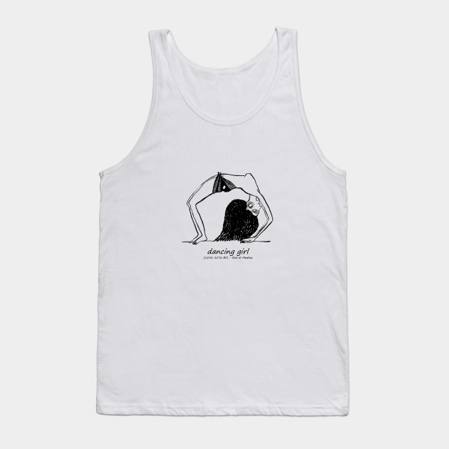 Dancing girl egyptian ostracon II Tank Top by Aidi Riera